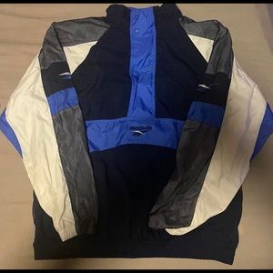 86-90s Vintage navy blue Reebok windbreaker